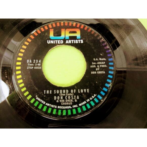 Don Costa - Never on Sunday / Sound of Love - 45rpm Vinyl Record Single‎ - Picture 8 of 8